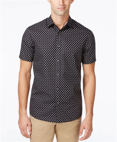 michael kors short sleeve dress shirt|Michael Kors men's shirts clearance.